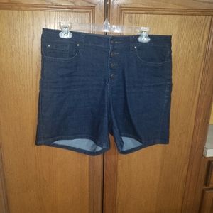 Jessica Simpson 32 vintage high waisted button fly jean shorts